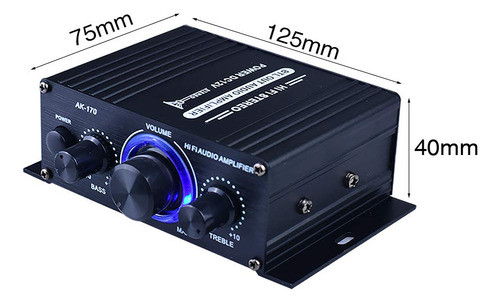 Calidaka Amplificador De Potencia De Audio Profesional, Rece 1