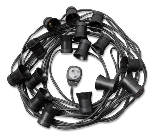* 20 Mtrs Guirnalda Luces Intemperie Retro Vintage S/lampara 0