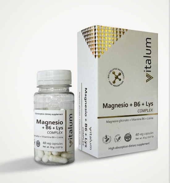 Hg Vitalum-  Magnesio + B6 + Lys X60 Cap 0