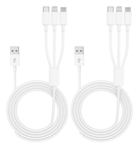 Cable De Carga Mltiple, Paquete De 2 Cables De Carga Mltiple 0