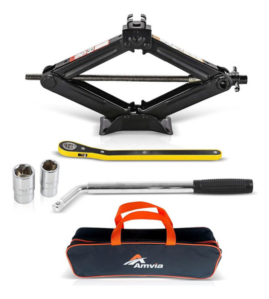 Kit Car Jack | Scissor Jack Para Coche 1.5 Ton (3,300 Lbs) - 0 Kit Car Jack | Scissor Jack Para Coche 1.5 Ton (3,300 Lbs) - 0