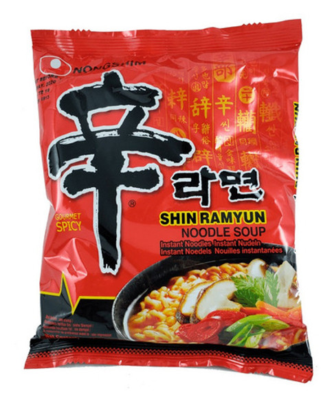 Lamen Coreano Shin Ramyun Apimentado Picante Kit 2 Un 1