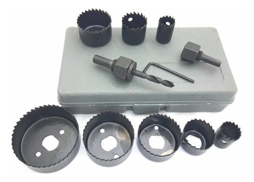 Mecha Sierra Copa P Madera Yeso Plastico 11 Pz Acero Carbono 0