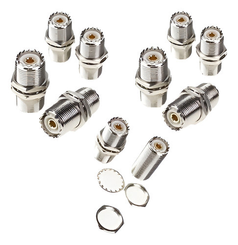 10pc Uhf Hembra Tuerca Cierre A So239 So-239 Conector Rf Ada 0
