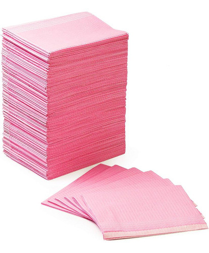 Campos Manicura Tatuador Estetica X500 Rosado Descartables 1