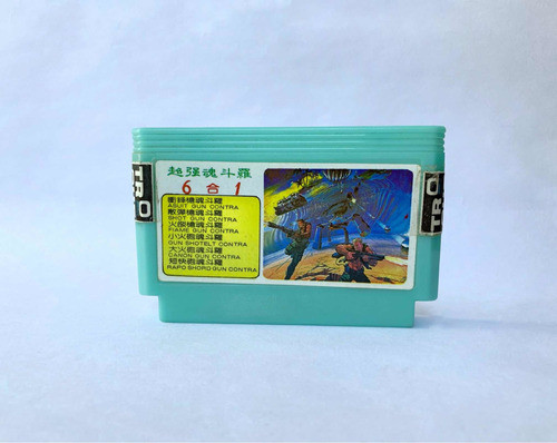6 En 1 Súper Contra Cartucho Para Family Game 0