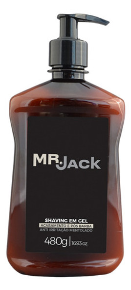 Gel Shaving Mentolado Pos Barba Anti Irritacao Mr Jack 480g 0