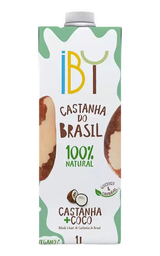 Leite Vegetal De Castanha Do Brasil E Coco Iby 1l 0
