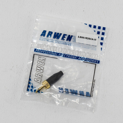 Conector Mini Plug 3.5mm Mono Macho Con Rosca Macho X 3 Htec 1