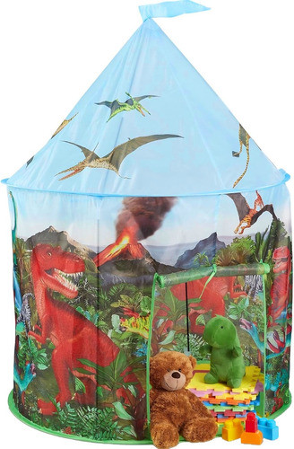 Carpa Casita Para Nenes Castillo Dinosaurios 105 X 105x125cm 0