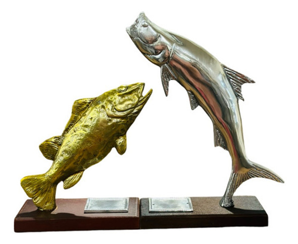Kit Troféu De Pesca Tucunaré Peixe Cachorra 0
