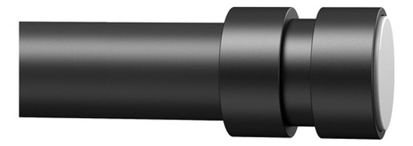 Barral De Cortina Tensor Ajustable De 81 A 157cm Negro Mate 0