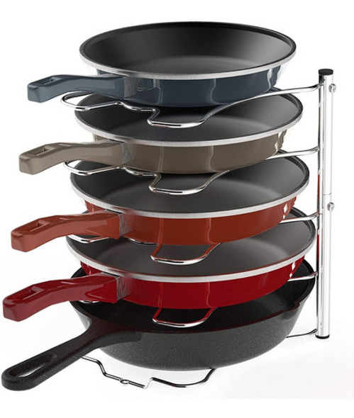 Organizador Para Sartener Y Tapas Cromo 0 Organizador Para Sartener Y Tapas Cromo 0