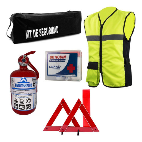 Kit Reglamentario Para Auto Baliza Matafuego Botiquin 0
