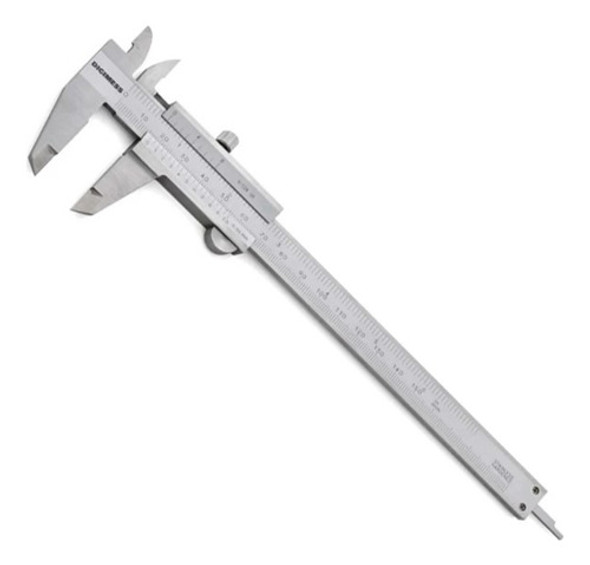 Paquímetro Manual Em Metal 0-150mm Profissional Aço 0