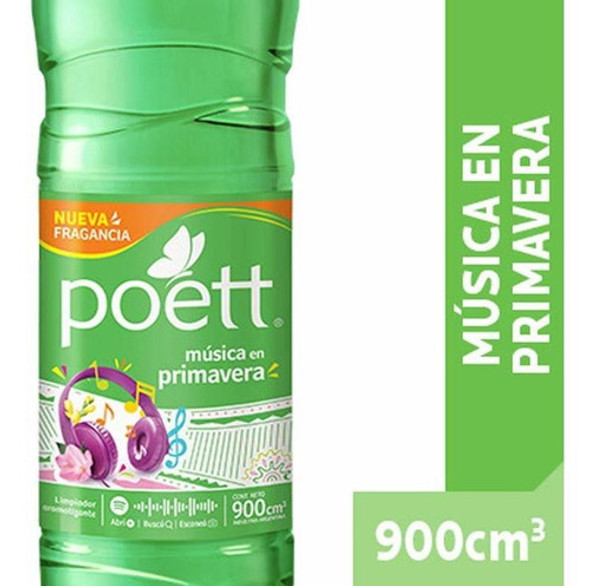 Pack X 12 Unid Limpiador  Bambu-music 900 Ml Poett Limpiado 0