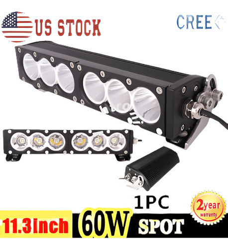 11,3  60w Cree Led Barra De Luz De Trabajo Punto Conducción 0