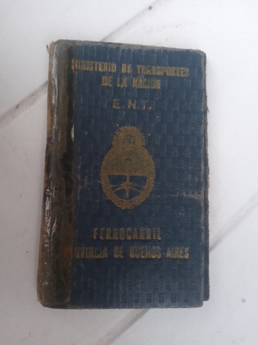 Carnet Ministerio De Transporte De La Nacion Ferrocarril 0
