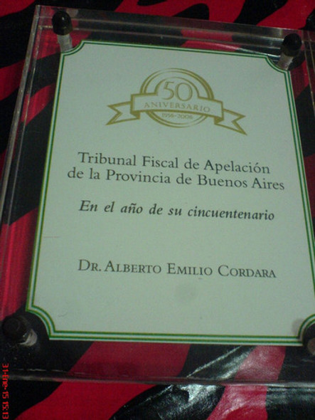 Plaqueta Para Escritorio Confeccionado Acrilico Doble-unica- 1