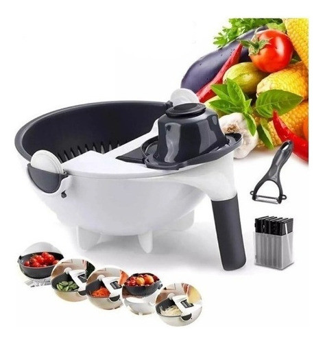 Cortador De Verduras Giratorio Multifuncional Rallador 0