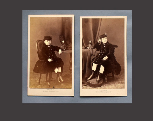 Fotografía Carte De Visite 1900 . Niñas Photographe Antonin 0
