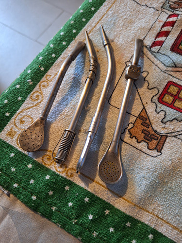 Bombillas Antiguas En Alpaca,  Desarmables , De Resorte Ect 0