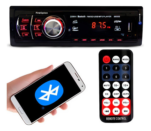 Aparelho Som Carro Bluetooth Rádio P/ Corsa Uno Celta Siena 0