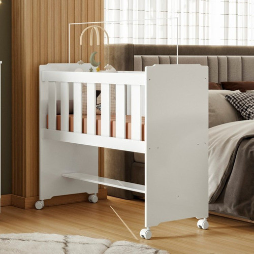 Mini Berço 100% Mdf Com Colchão Léo Yescasa Wt 1
