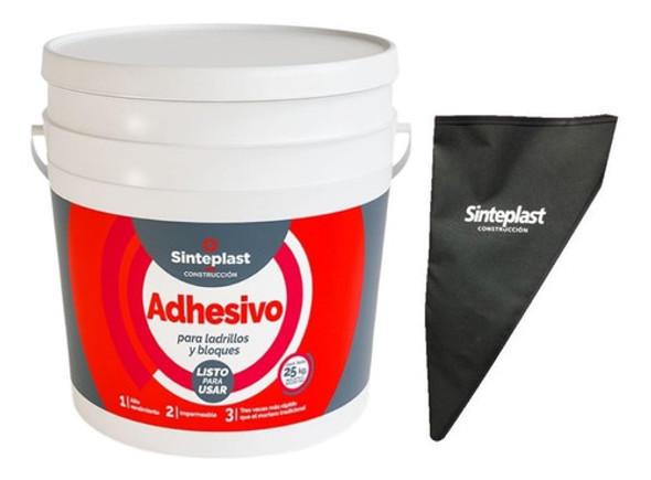 Adhesivo Para Bloques Y Ladrillos X 25 Kg Sinteplast + Manga 0