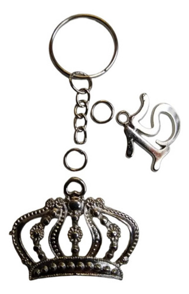 20 Llaveros Souvenirs 15 Años Corona+numero15 1.5 Cm+p/armar 0