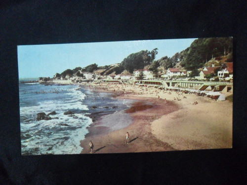 Viña Del Mar Chile Con Con Playa Amarilla Postal 1965 Coda 0