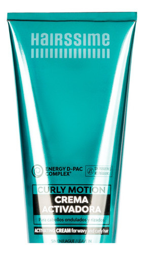 Hairssime Curly Motion Crema Activadora Rulos Ondas 175gr 6c 1