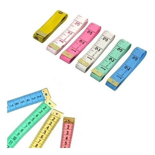 4 Fita Métrica Flexível 150cm Corporal, Costura, Cintura 1