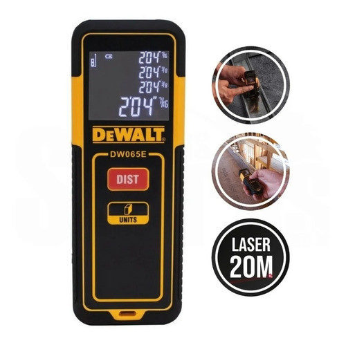 Trena Laser Dw065e Original Até 20 Metros - Dewalt 1