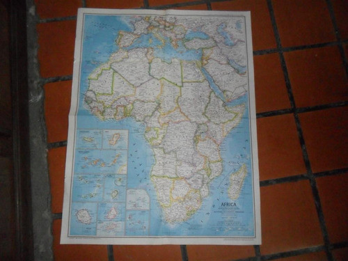 Africa Its Political Development 1980 Mapa Plano 0