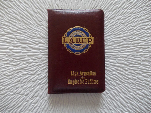 4321- Carnet Usado Liga Arg. Empleados Publicos Año 1938 0