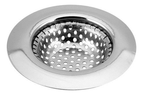 2 Ralos Pia Medio Inox Brilho Borda Cozinha Prático 9 Cm 1