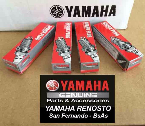 Pack De 4 Bujías Originales Para Motores Yamaha 60hp 4t Carb 1