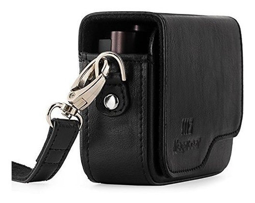 Funda De Cuero Megagear Leica C Typ 112 Con Correa Negra Mg1 1