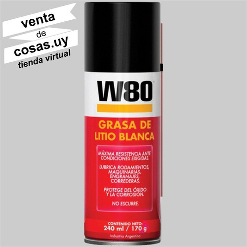 Grasa W80 Blanca De Litio Máxima Resistencia 170 Gramos 1