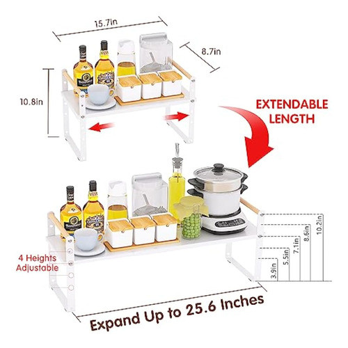 Ruilalife Organizador De Estantes Ampliables Para 1