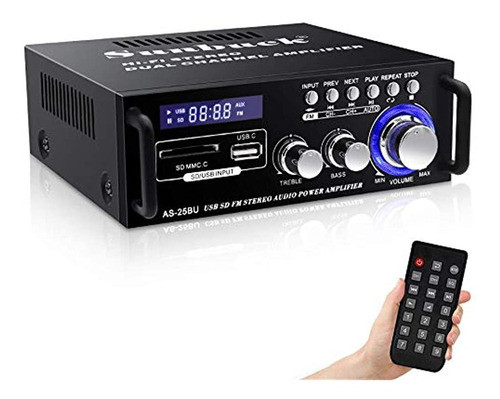 Amplificador Estéreo Inalámbrico Bluetooth De 180 W, Recepto 0