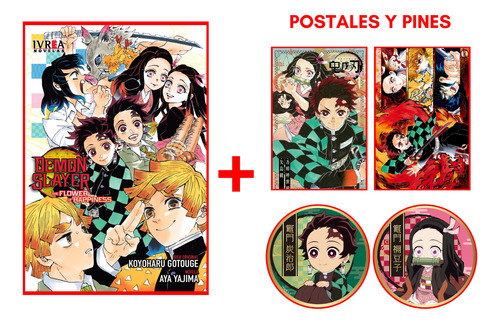 Demon Slayer Novela - The Flower Of Happiness + Postal Y Pin 0