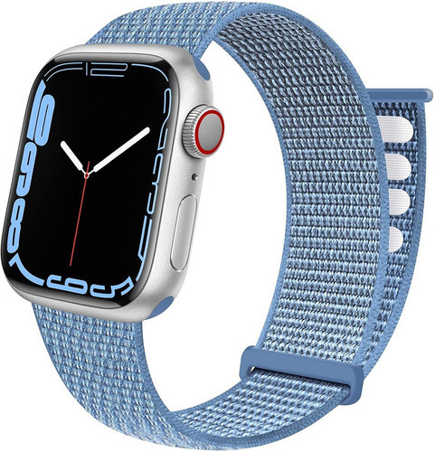 Malla De Nylon Para Apple Watch 42mm/44mm/45mm Azul- 0