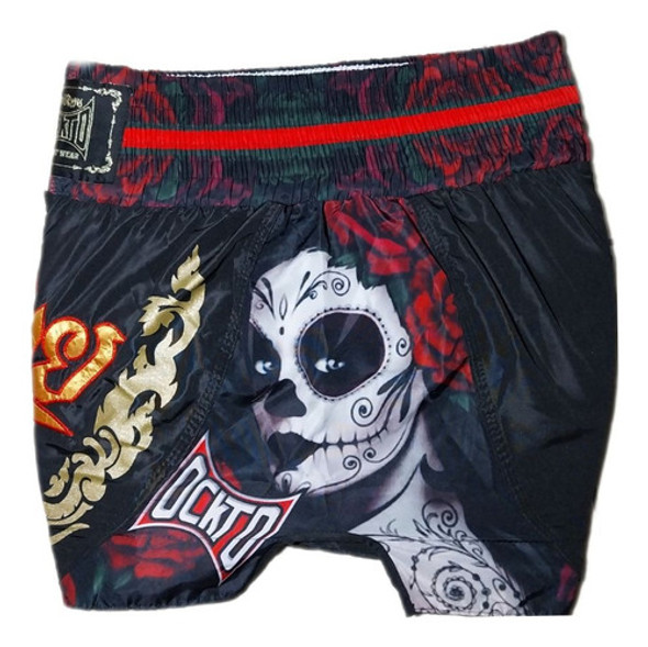 Short Muay Thai Ockto Champions Catrina Vermelho 1