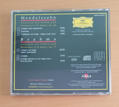 Deutsche Grammophon, Mendelssohn - Brahms Orquesta De Berlín 1