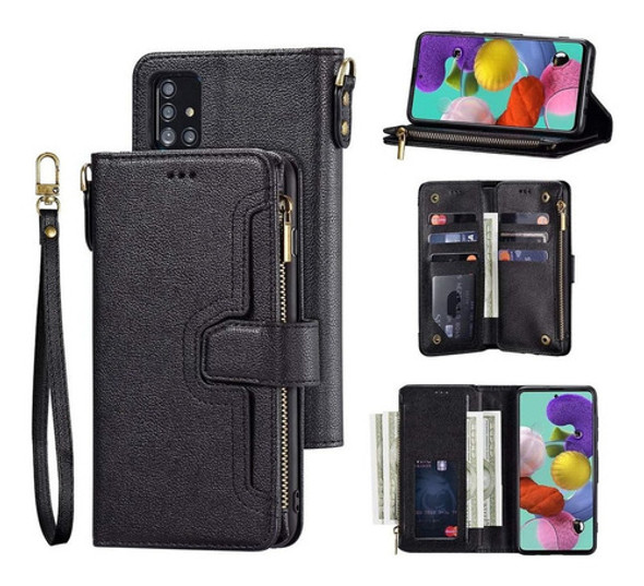 Funda De Piel Tipo Cartera Para Samsung Galaxy A21s Funci 0