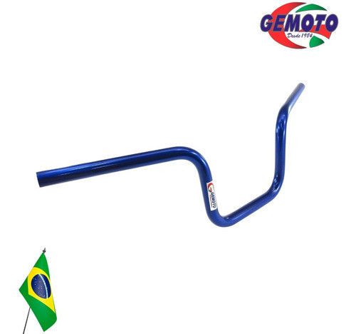 Manillar De Aluminio Alto Tipo Gs Azul - Mundomotos.uy 1