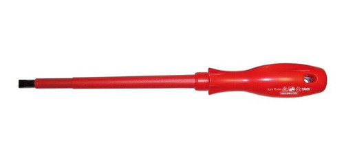 Destornillador Aislado 1000v 2,5x75mm Pta Plana Crossmaster 0
