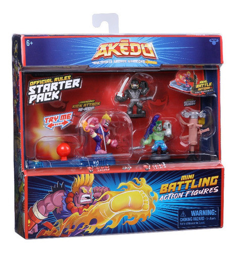 Akedo Ultimate Arcade Warrior Starter (b) 3 Fig Int 14218 0